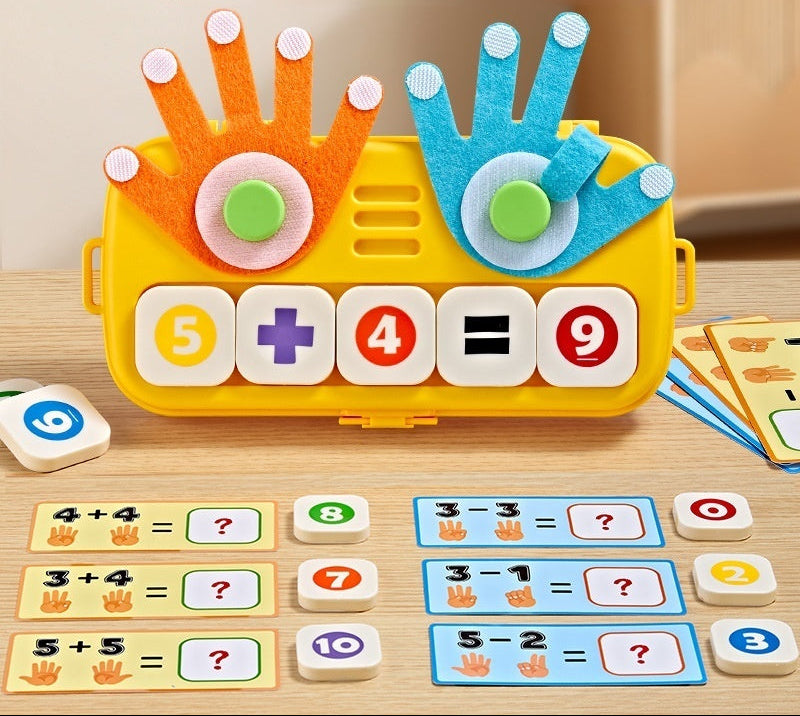 Brinquedo Montessori de Adição e Subtração com os Dedos 🔢🖐️